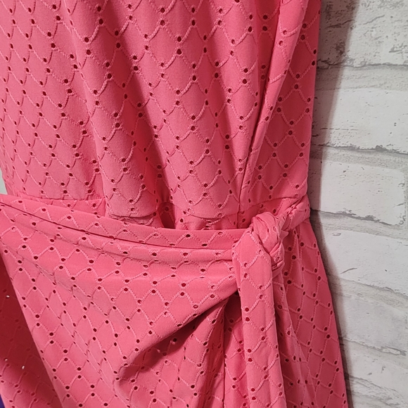 Michael Kors Pink Sleeveless Wrap Dress - Picture 3 of 5